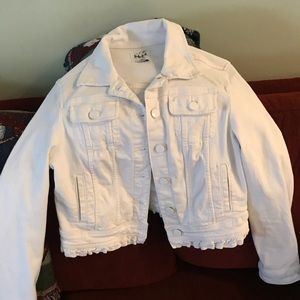 Elle white jean jacket